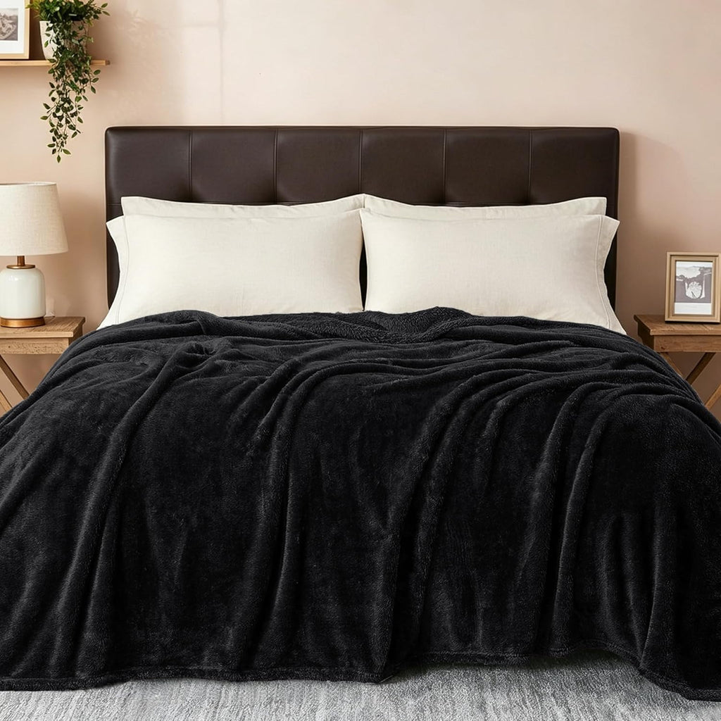 Plush Fuzzy Fleece Throw Blanket Extra Large, Super Soft, Fluffy and Warm Blankets for Couch, Bed, All Season Use (50x70 Inches, Pink)