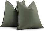 Rust Chenille Throw Pillow Covers