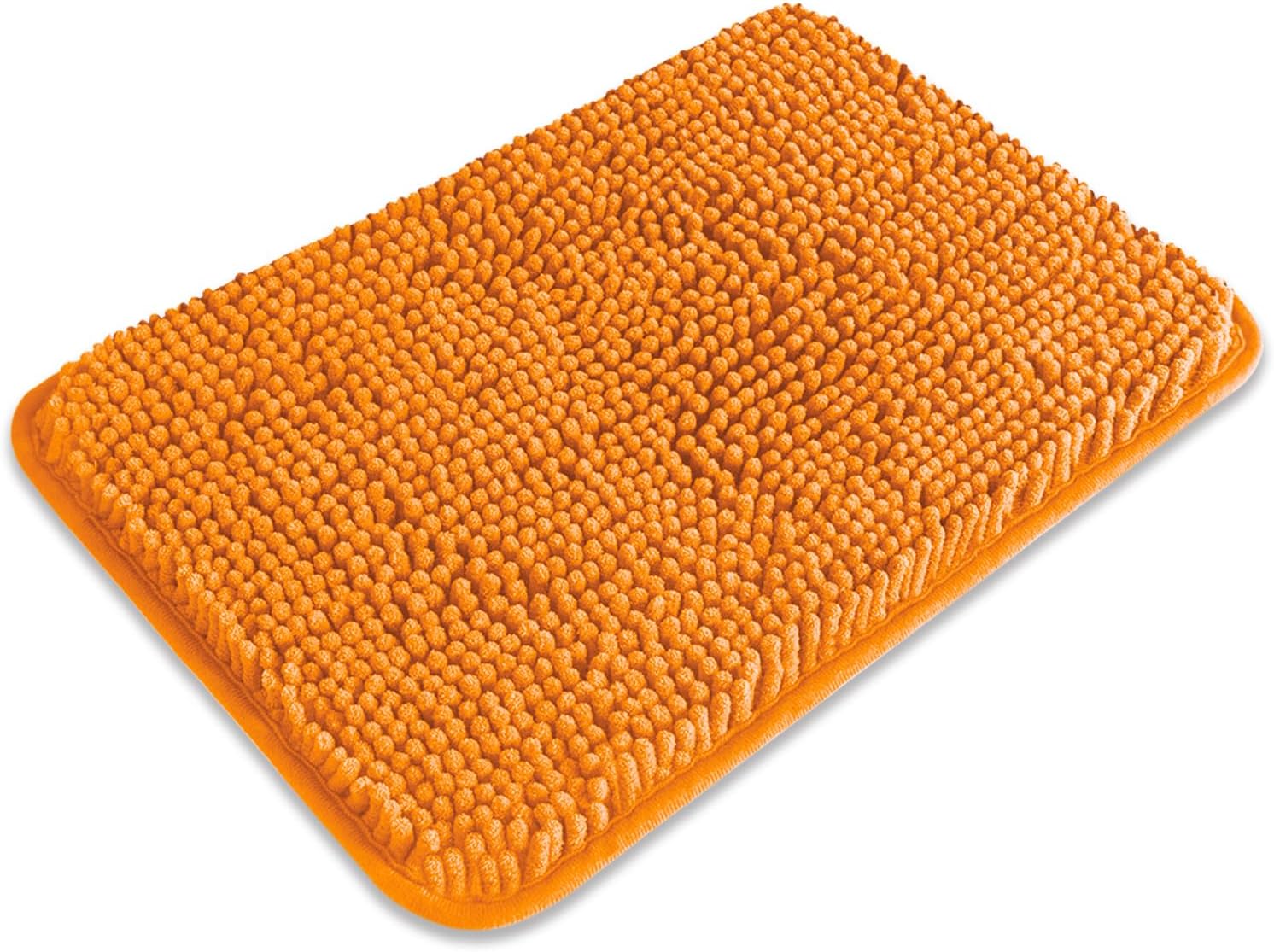 Bathroom Rugs 36 x 60 Inch – Extra Large Bath Mat | Absorbent and Washable Thick Chenille Bath Rugs Non-Slip Runner Rug for Bathroom, Shower, Tub(Gray)