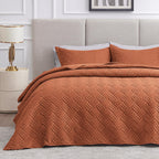 Love's cabin Quilts for Queen Bed Blue Bedspreads - Soft Bed Summer Lightweight Bedspread Comforter - Modern Style Coin Pattern Coverlet for All Season - 3 Pieces (1 Quilt, 2 Pillow Shams)