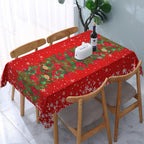 Teal Grey Tablecloth Turquoise Rectangle Table Cloth Washable Table Cover for Decoration Kitchen Dining Room 60x90 Inch