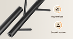 Coat Rack Freestanding with Natural Marble Base, Metal Coat Rack Stand with 10 Hooks, 3 Adjustable Size Coat Tree for Bags, Clothes, and Hats for Entryway, Bedroom, Hallway, Office, Black