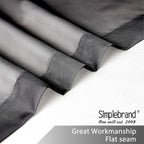 Black Sheer Curtains 63 Inch Length 2 Panels, Rod Pocket Solid Color Window Sheer Curtain Panels, Elegant Curtains & Drapes for Living Room, Bedroom 2 Panels (Black, 42" W x 63" L)