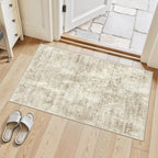 Soalmost Washable Area Rug 8x10, Large Soft Rugs for Living Room Vintage Beige Carpet 8x10 Area Rugs for Bedroom Dining Room Non-Slip Stain Resistant Under Table Rug